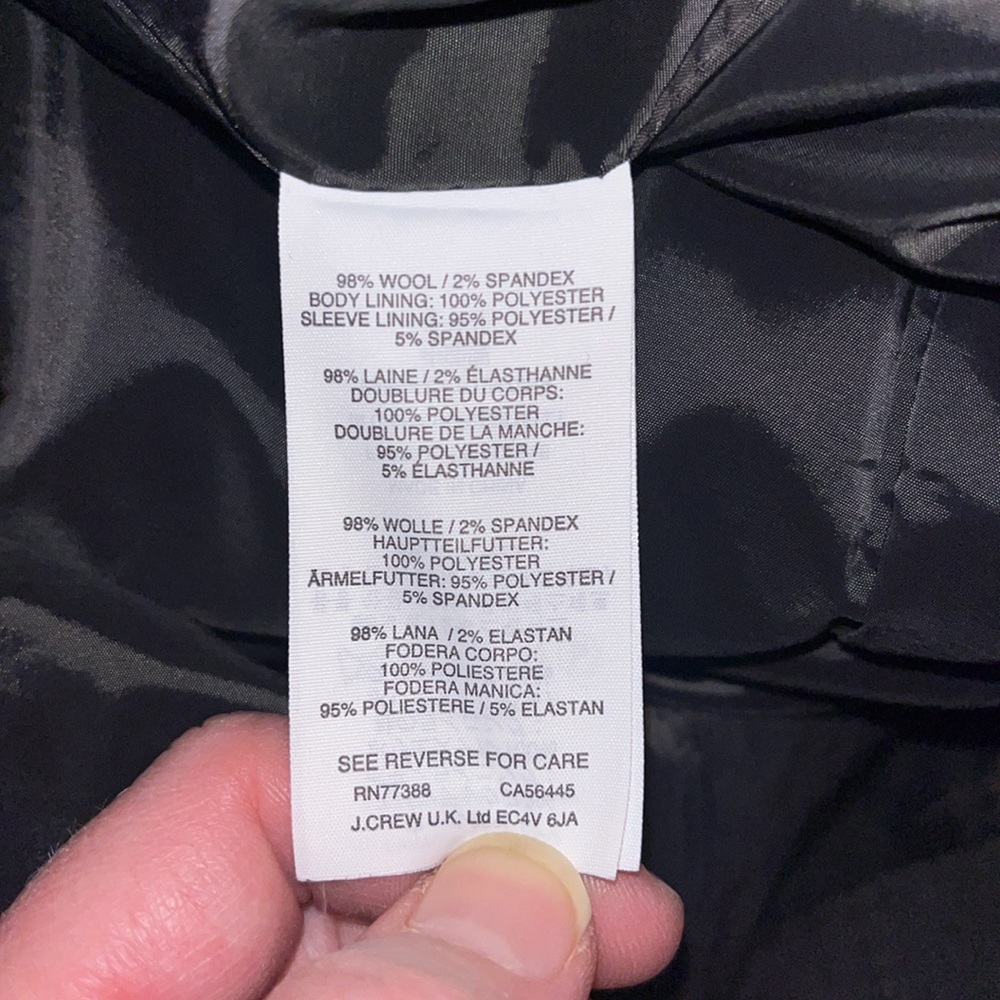 J. Crew Black Tailored Blazer - Picture 4 of 6